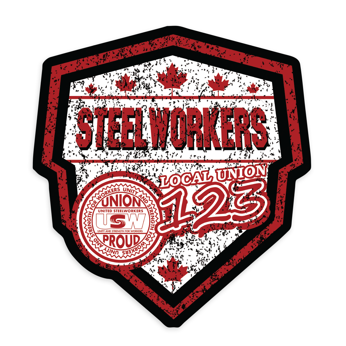 USW Steelworkers Canada Shield Union Decal