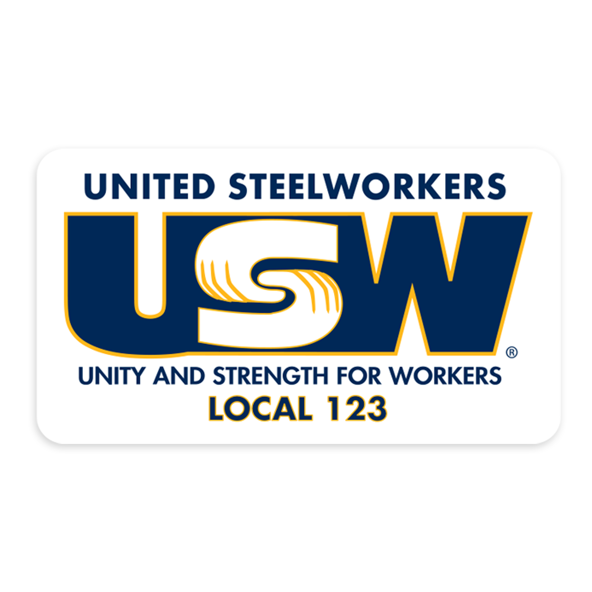 USW Basic Logo Union Decal