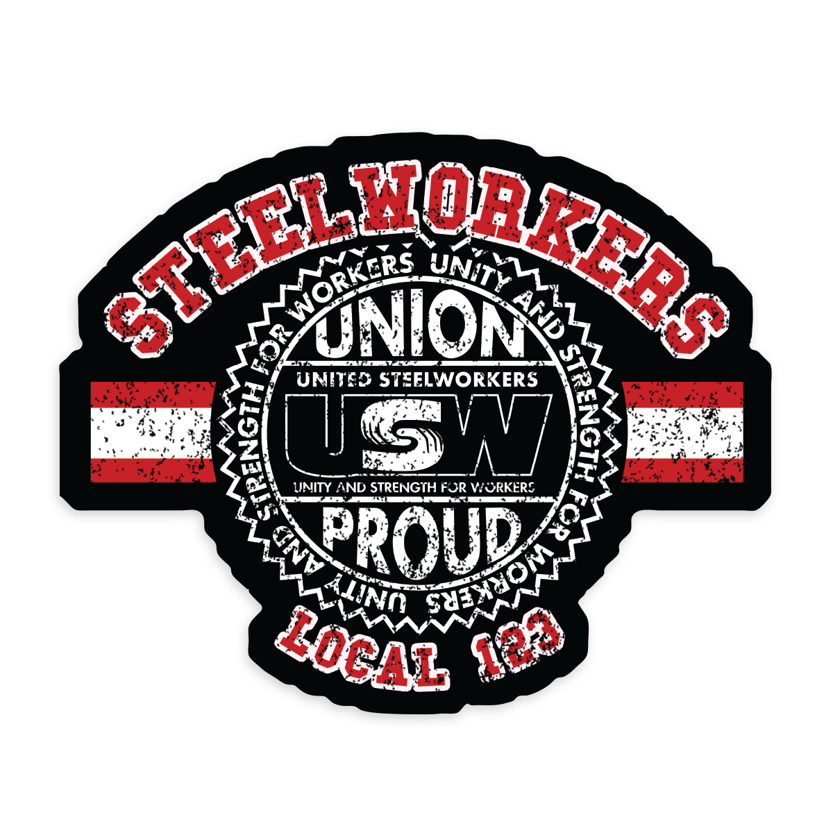 USW Steelworkers Collegiate Union Decal