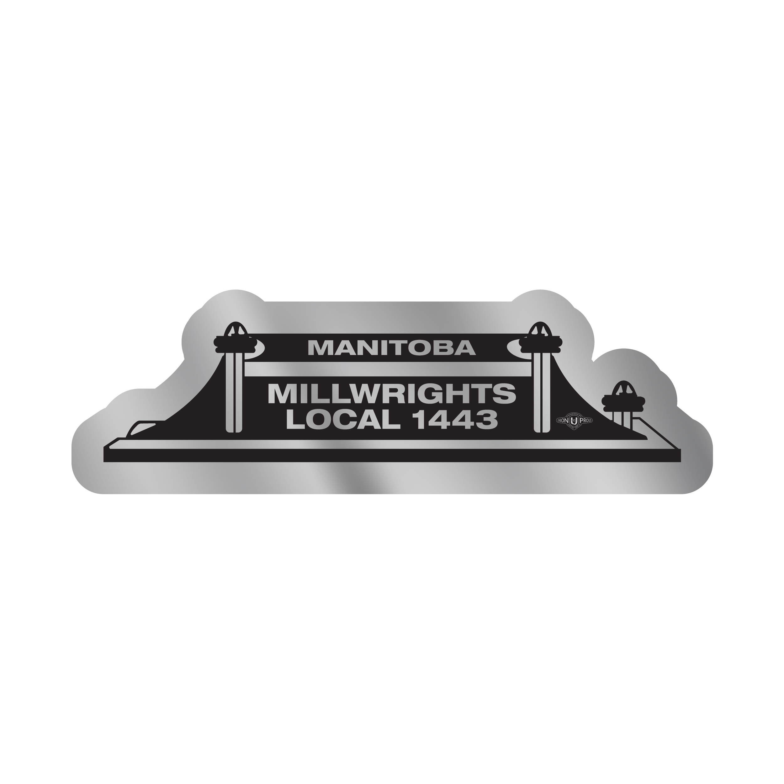 Millwrights 1443 Chrome Decal