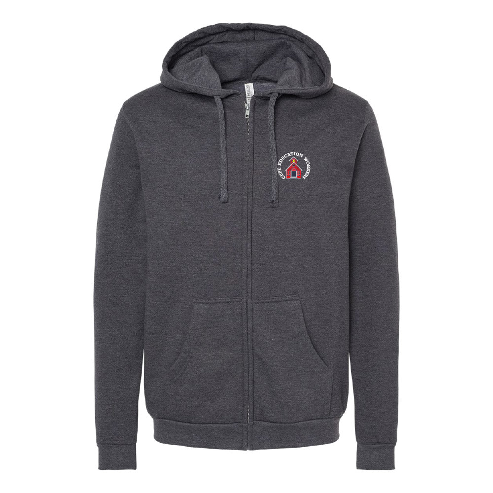 Education Workers Classic Logo - Zip Up Hoodie