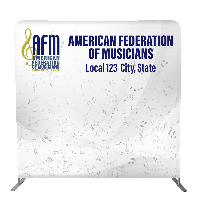 AFM - Customized 8'W x 90"H Wall Display Kit with Full Color Graphics Double Sided