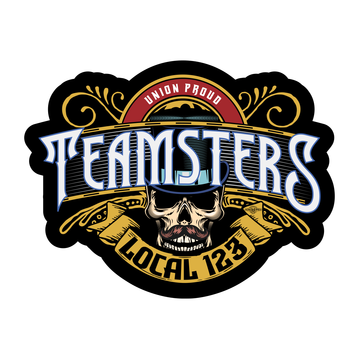 Teamsters - Skull Decal