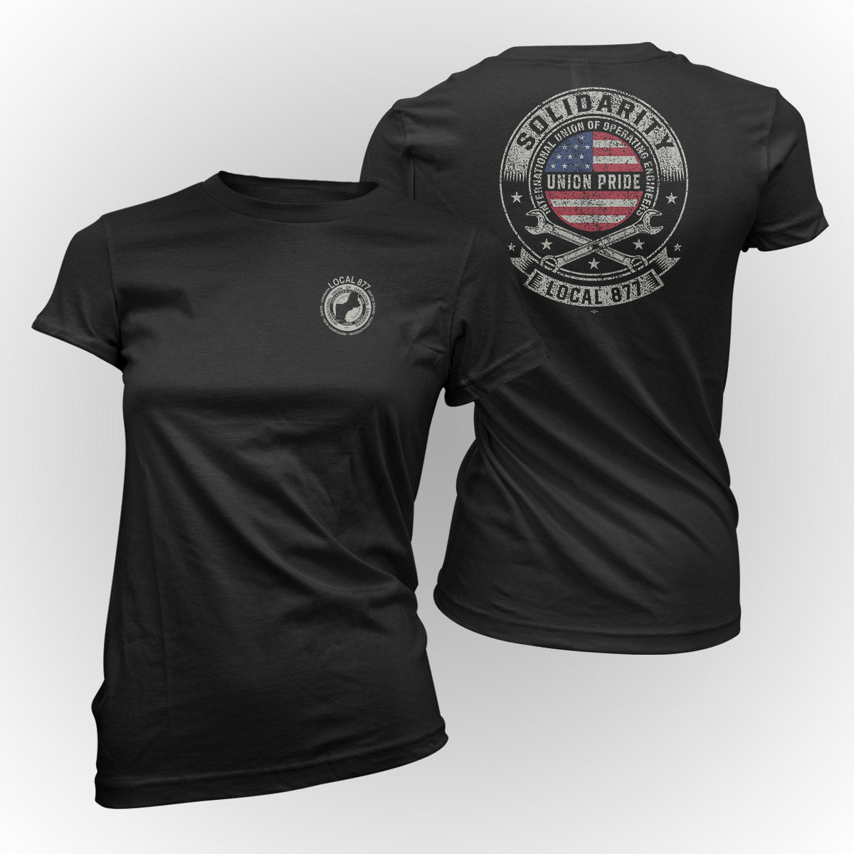 Solidarity IUOE 877 Apparel - Black