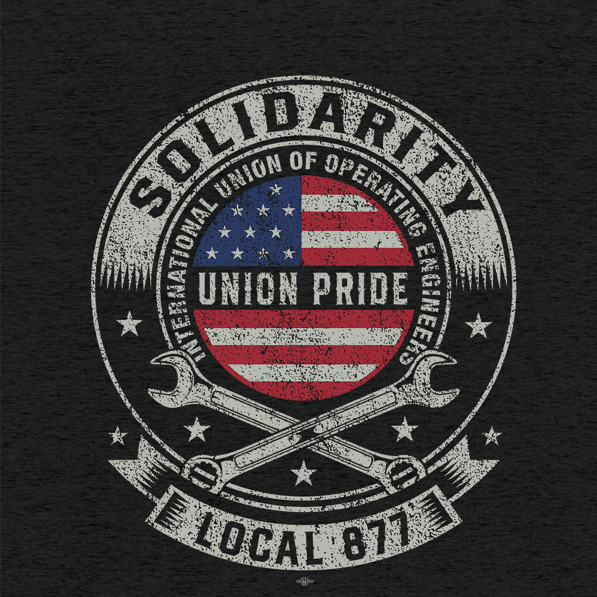 Solidarity IUOE 877 Apparel - Charcoal Heather
