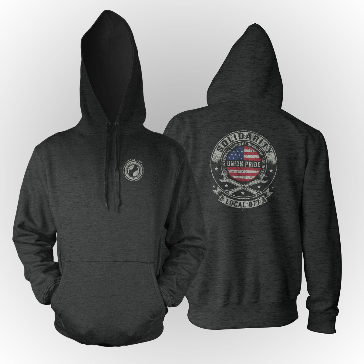 Solidarity IUOE 877 Apparel - Charcoal Heather