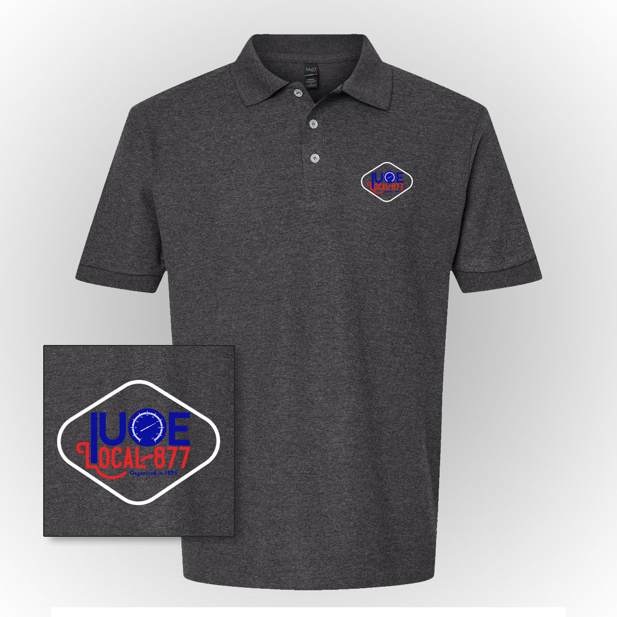 Round Diamond Logo Polo - IUOE 877