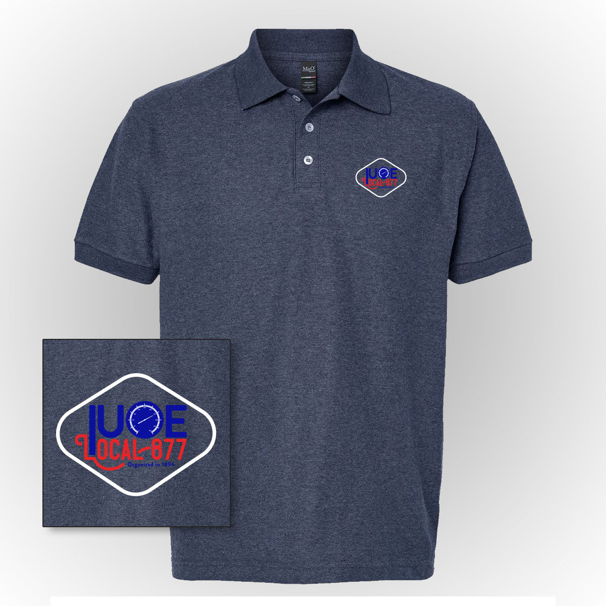 Round Diamond Logo Polo - IUOE 877