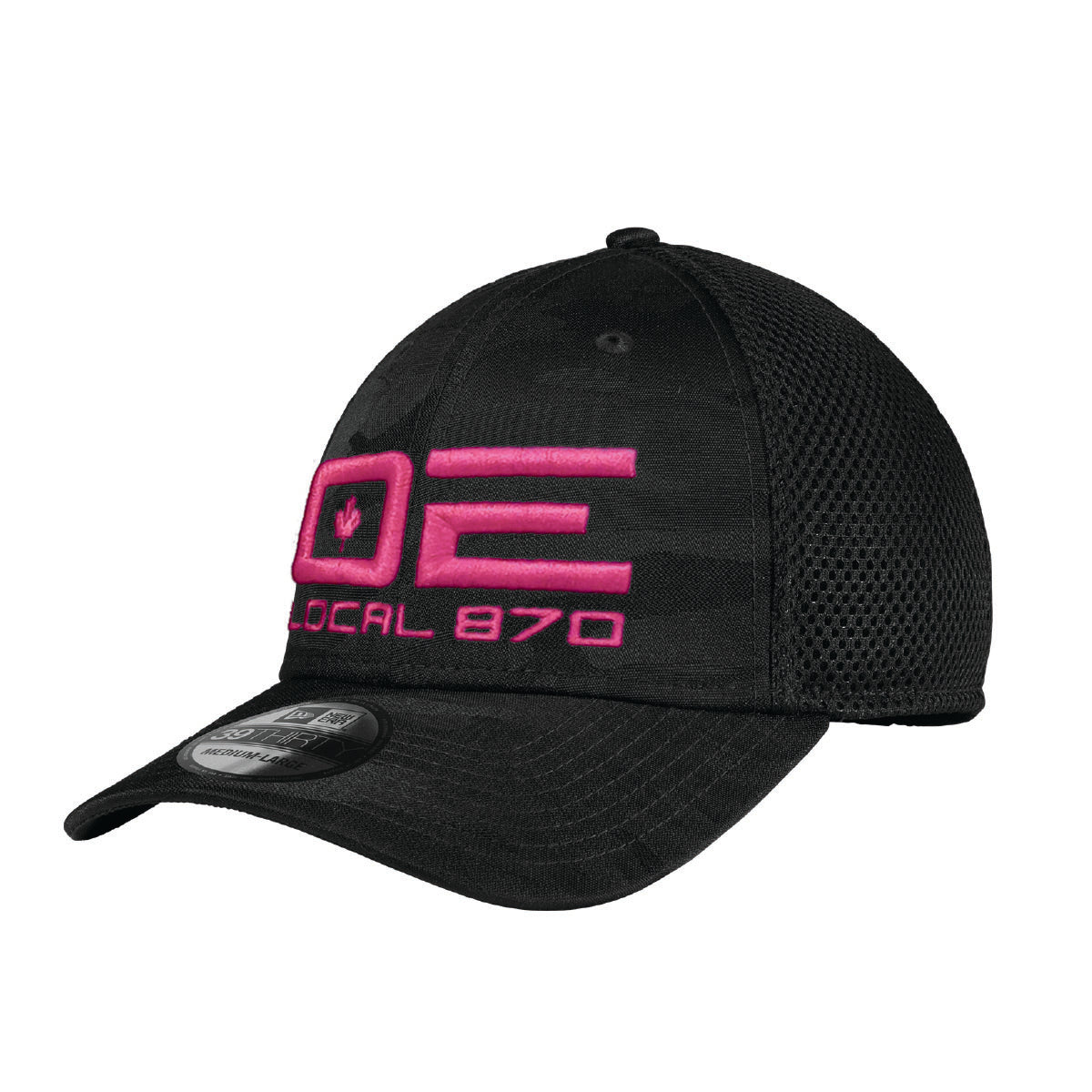IUOE 870 - Tonal Camo Cap - PINK Embroidery