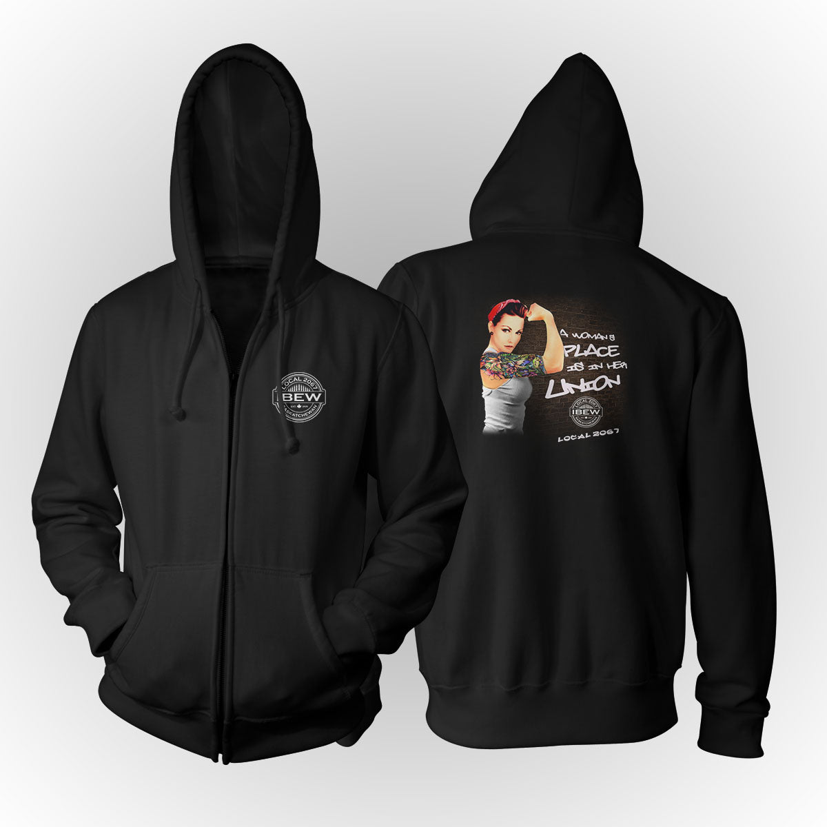 IBEW 2067 - Modern Rosie Wheat Stamp Apparel
