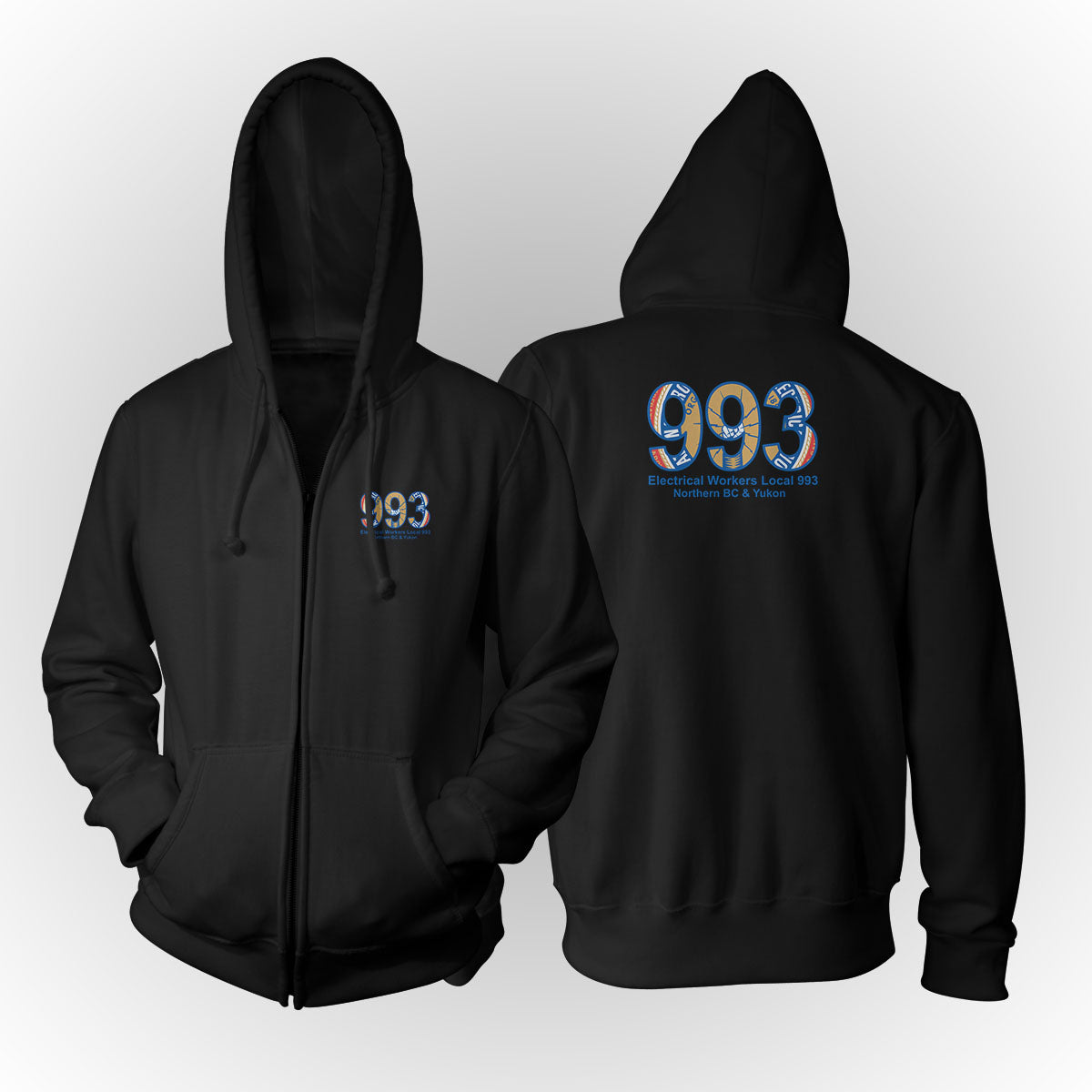 IBEW 993 - Masked Logo Apparel (Blue)