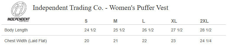 LADIES Teamsters 362 Independent Puffer Vest