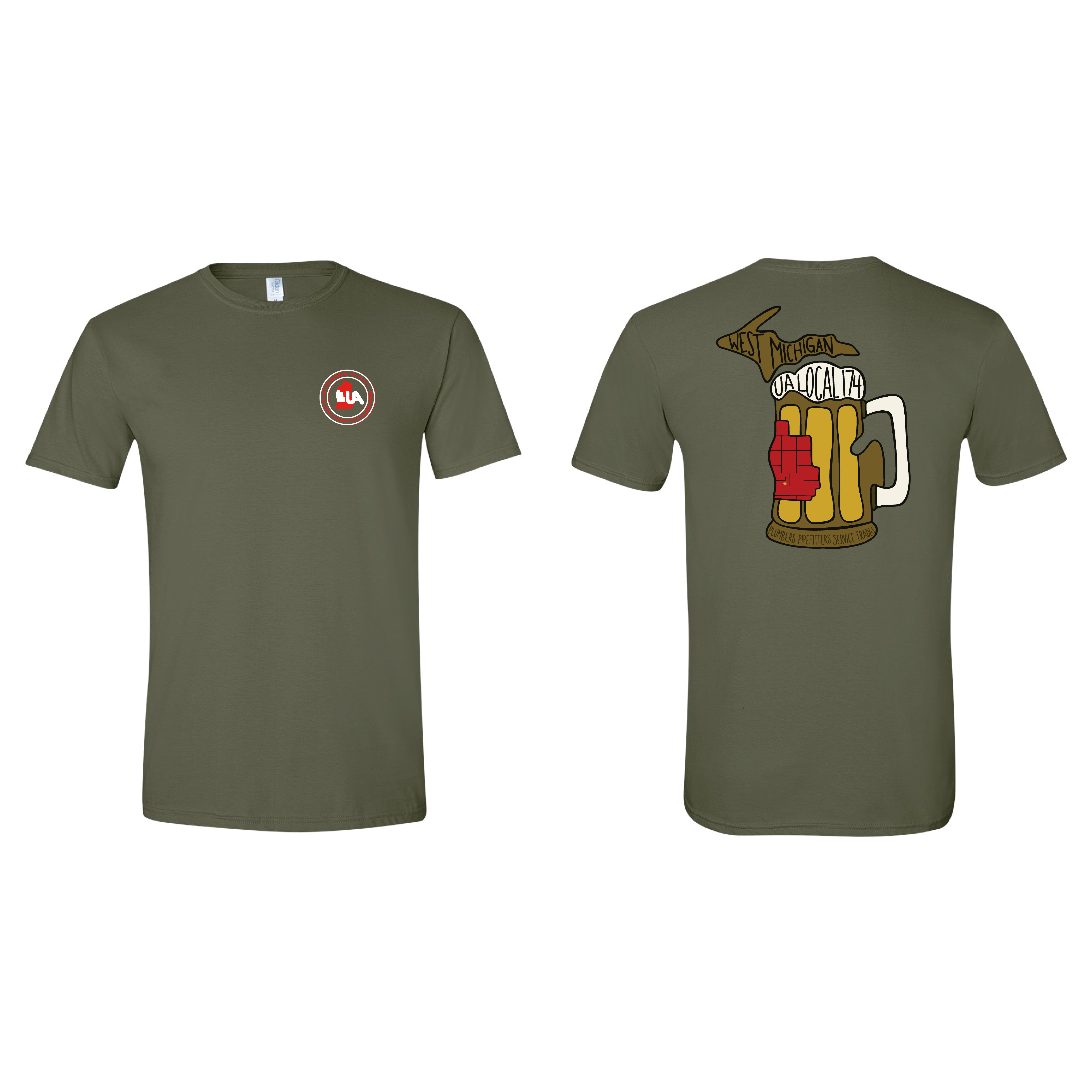 UA Local 174 Beer Mug Apparel