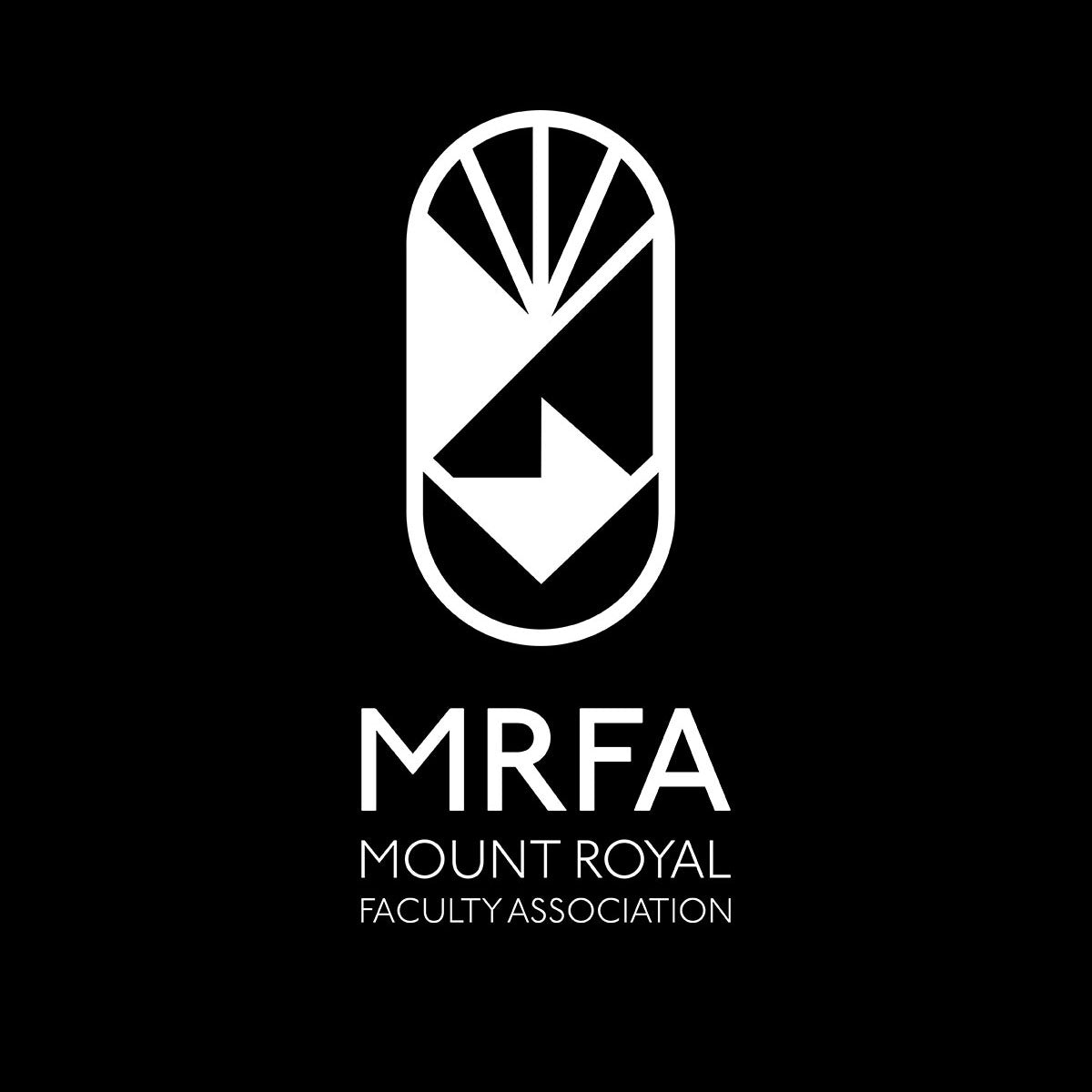 Mount Royal Faculty Association - Basic Logo Black Apparel