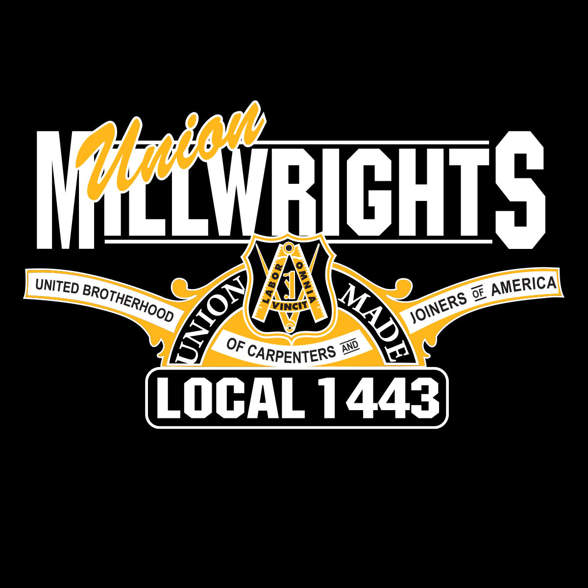Millwright LU 1443 - Standard Logo Full-Zip Hoodie