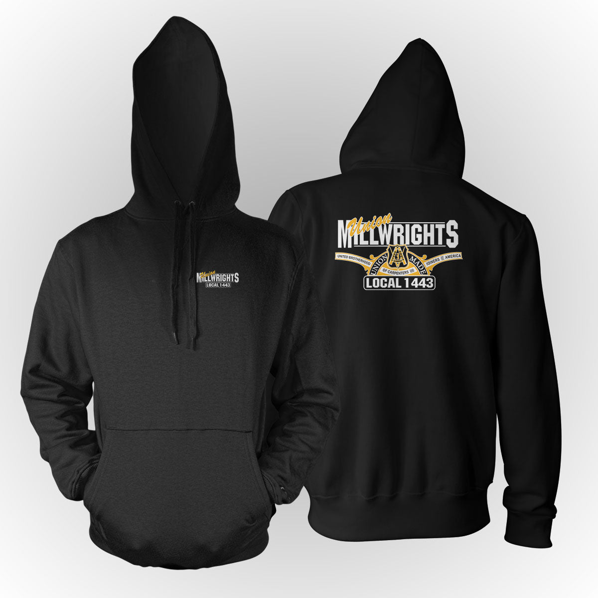 Millwright LU 1443 - Standard Logo Pull-Over Hoodie