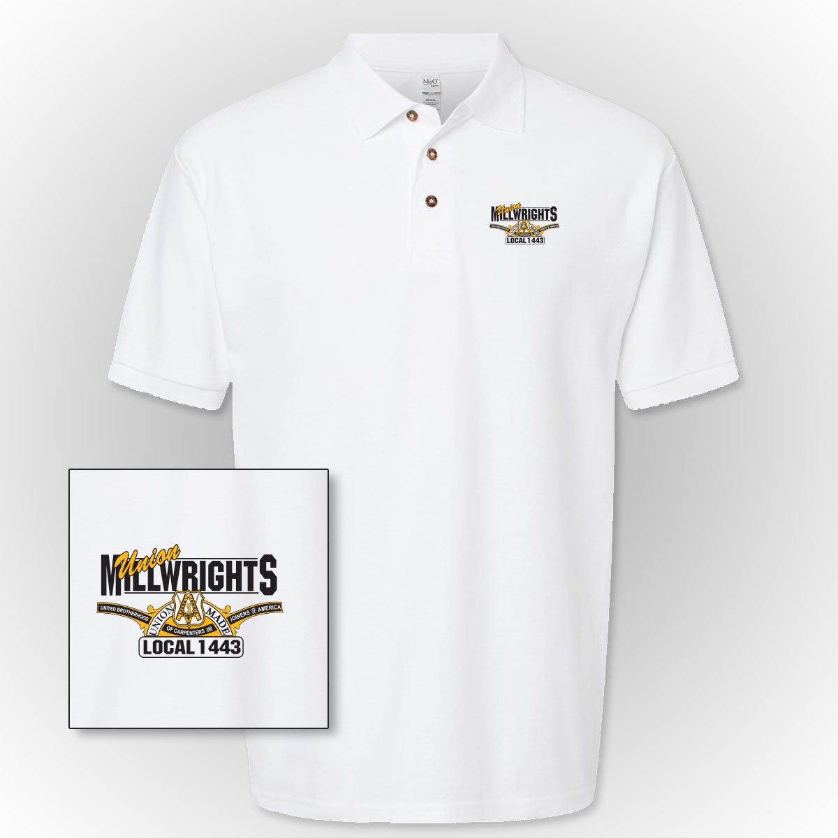 Millwrights LU 1443 - Standard Logo Polo