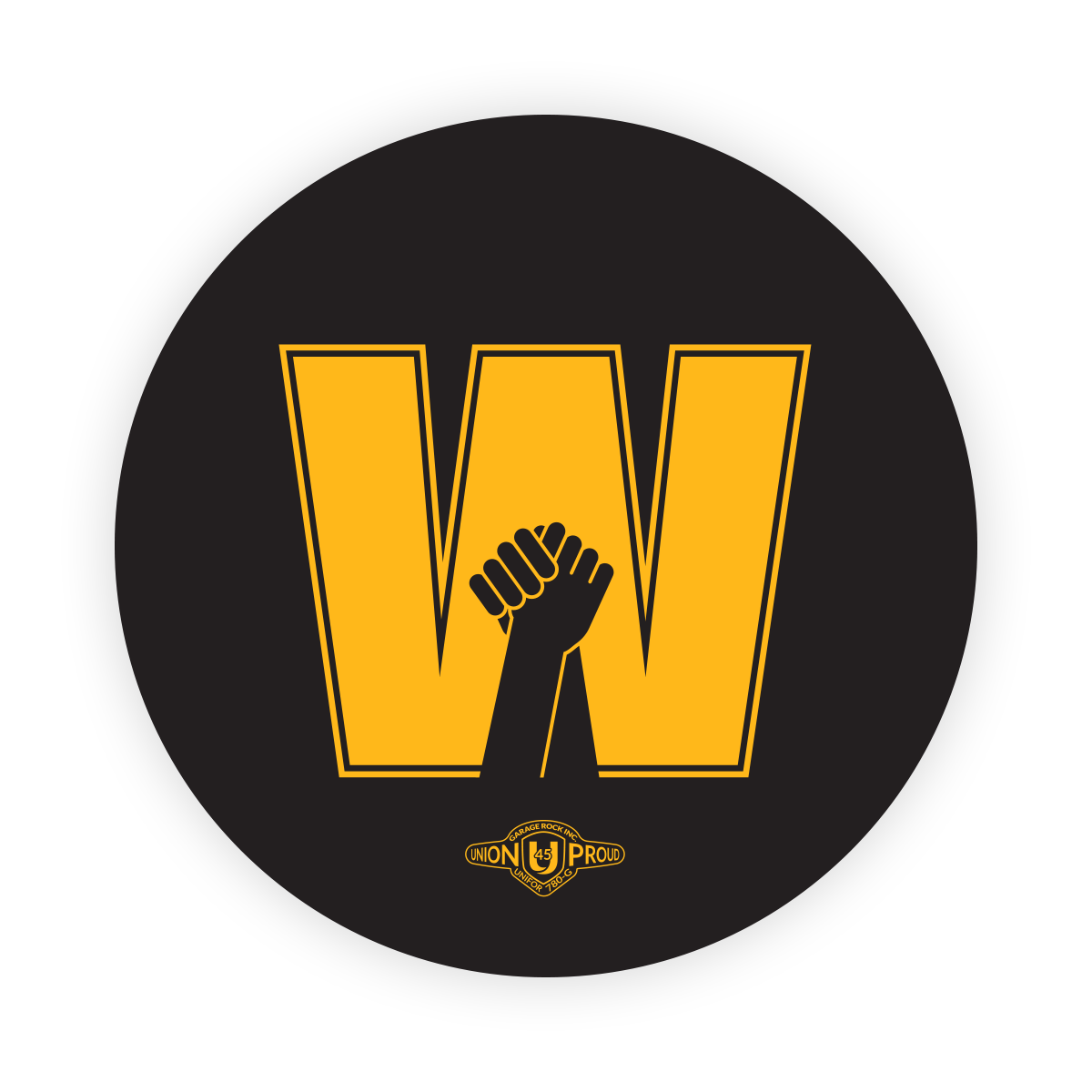 AFL - Worker Agenda Decal Yellow Logo