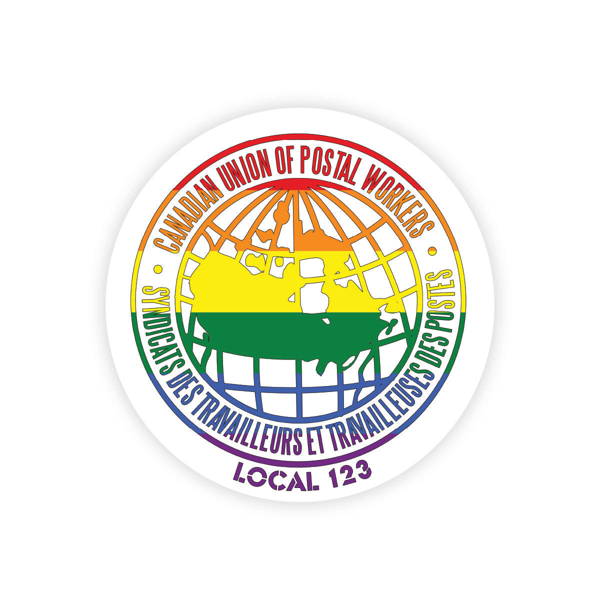 CUPW Pride Decal