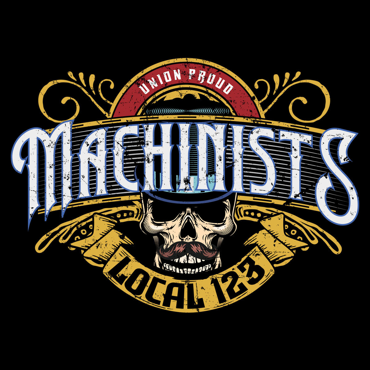 IAM - Machinists Skull Hat