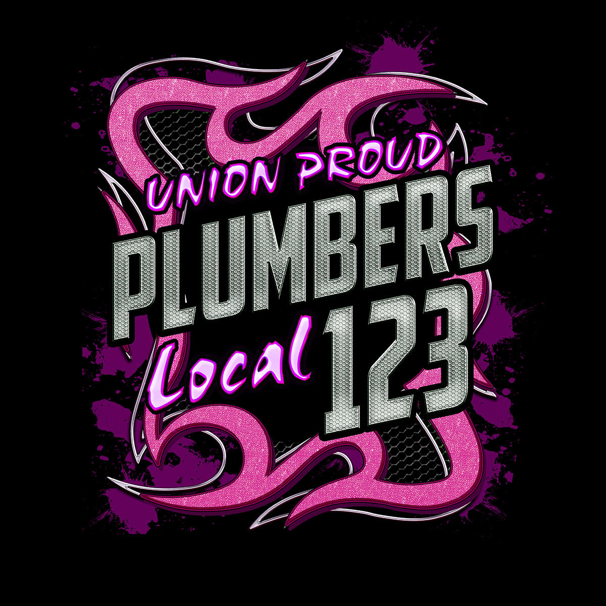 UA - Plumbers Pink Metal