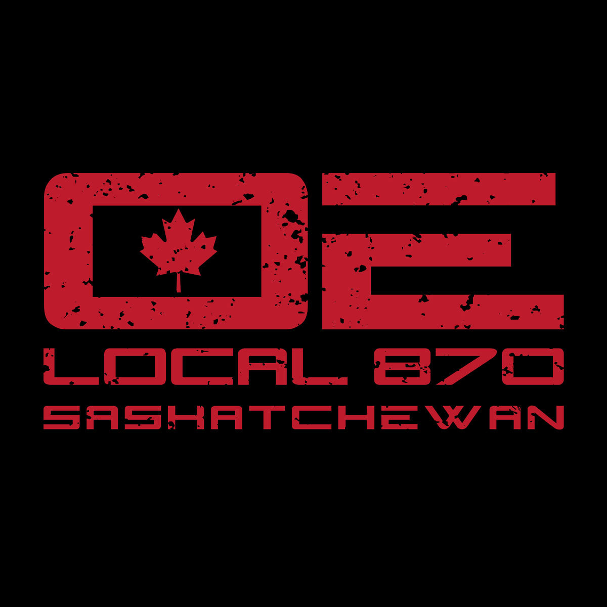 IUOE 870 - Red Logo (Black)