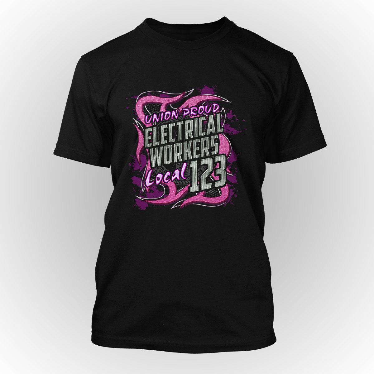 IBEW - Pink Metal Apparel