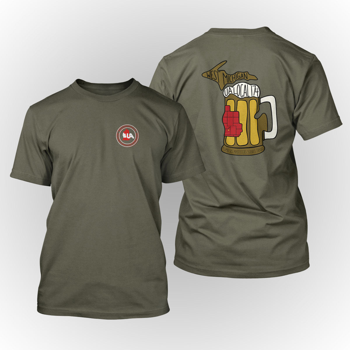 UA Local 174 Beer Mug Apparel