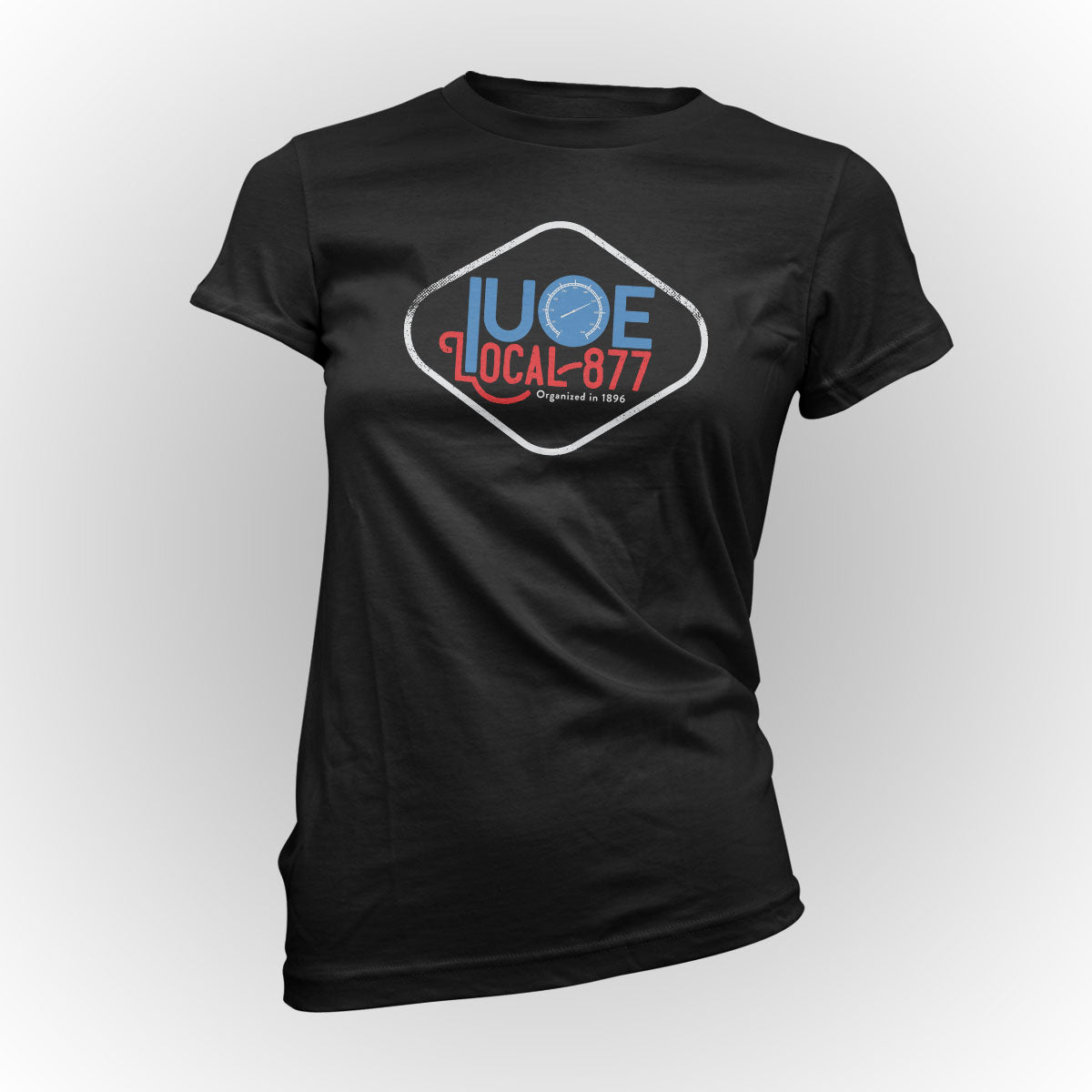 Round Diamond IUOE 877 Apparel - Black