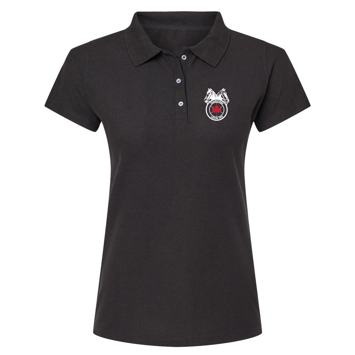 Teamsters 362 Ladies Polo - Red & White Logo