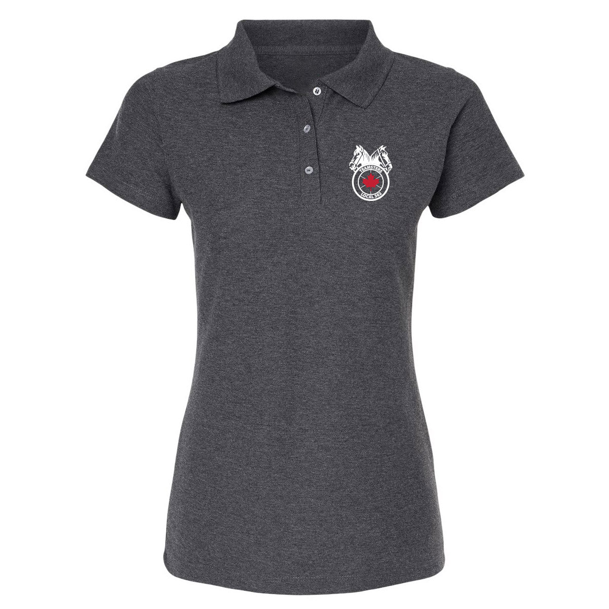 Teamsters 362 Ladies Polo - Red & White Logo