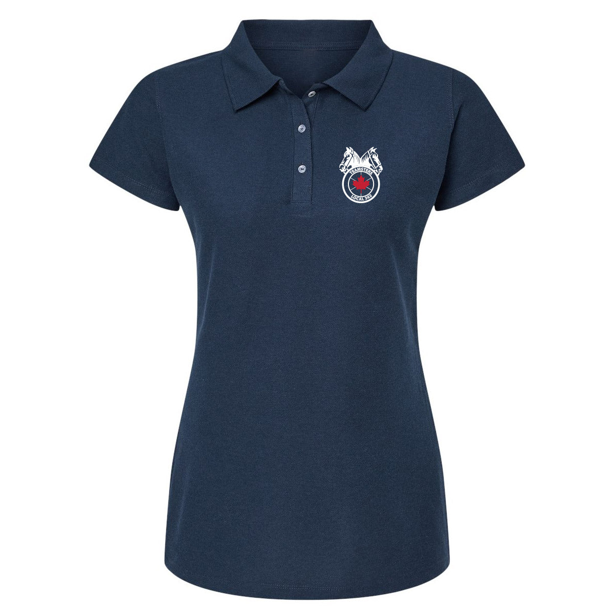 Teamsters 362 Ladies Polo - Red & White Logo