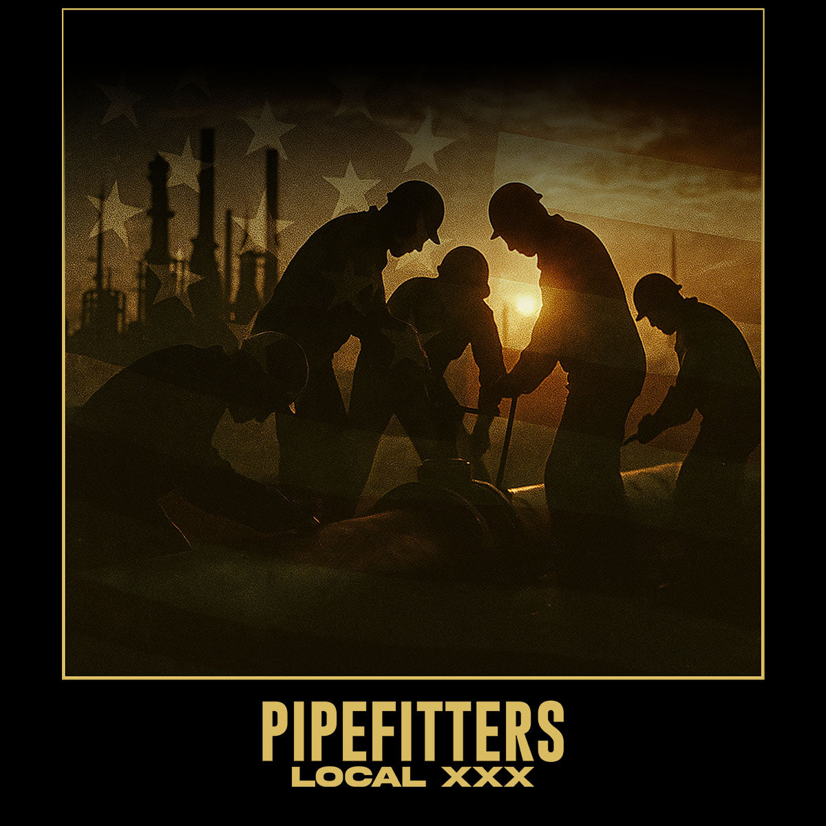 UA - Pipefitters Flag USA