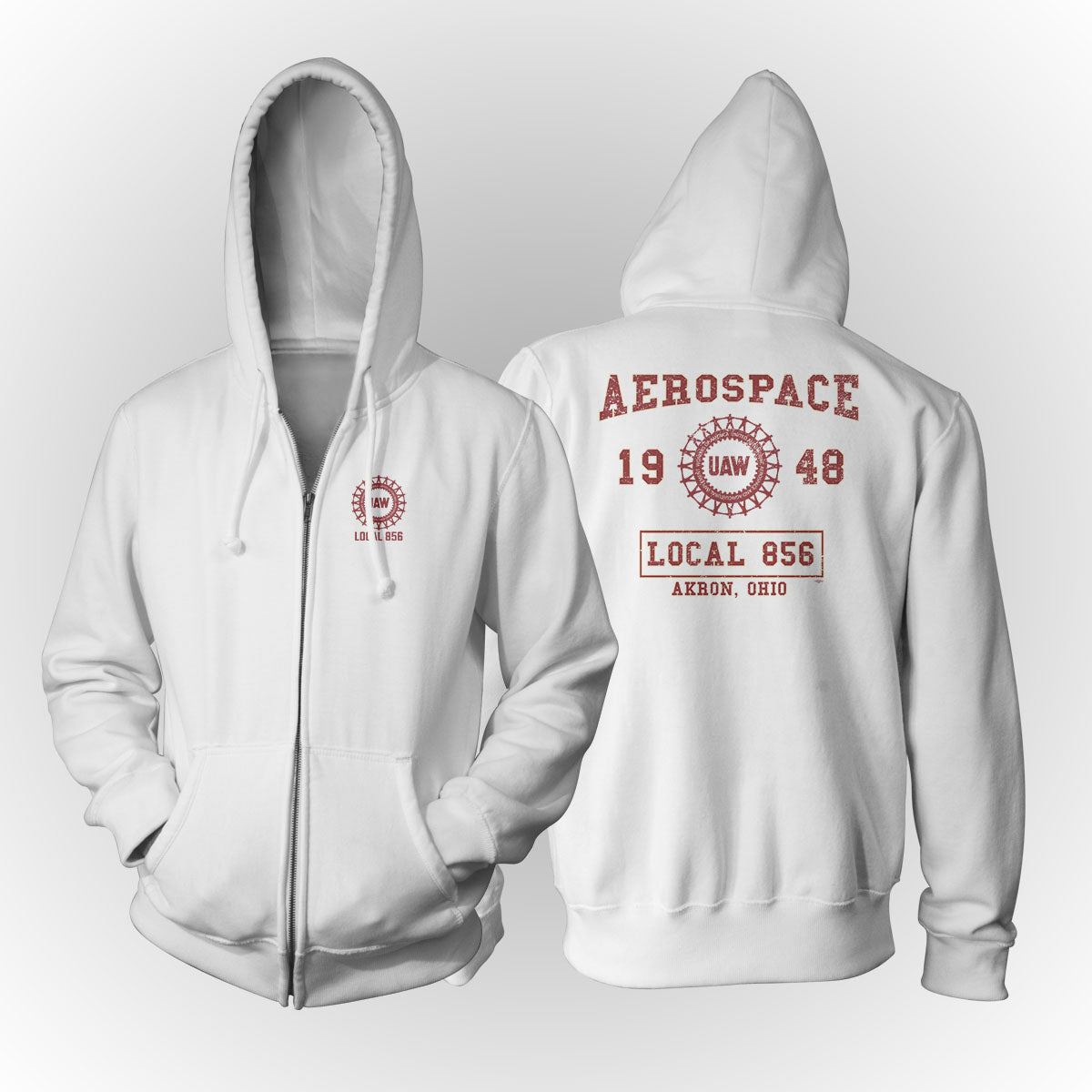 Collegiate Design UAW 856 Apparel - White