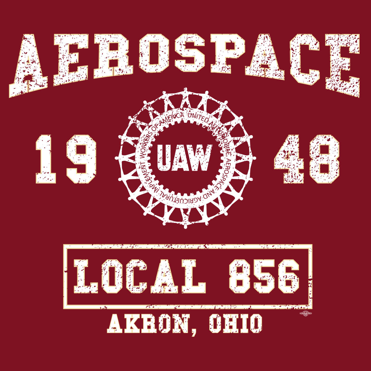 Collegiate Design UAW 856 Apparel - Red