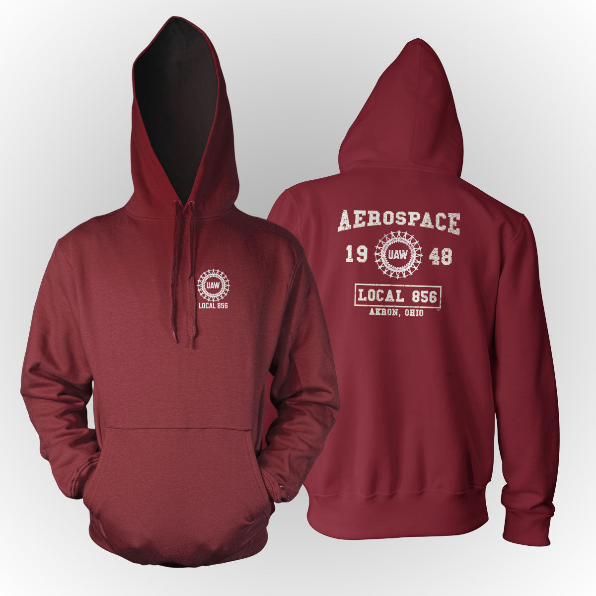 Collegiate Design UAW 856 Apparel - Red