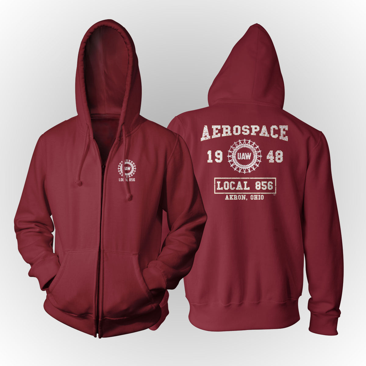 Collegiate Design UAW 856 Apparel - Red