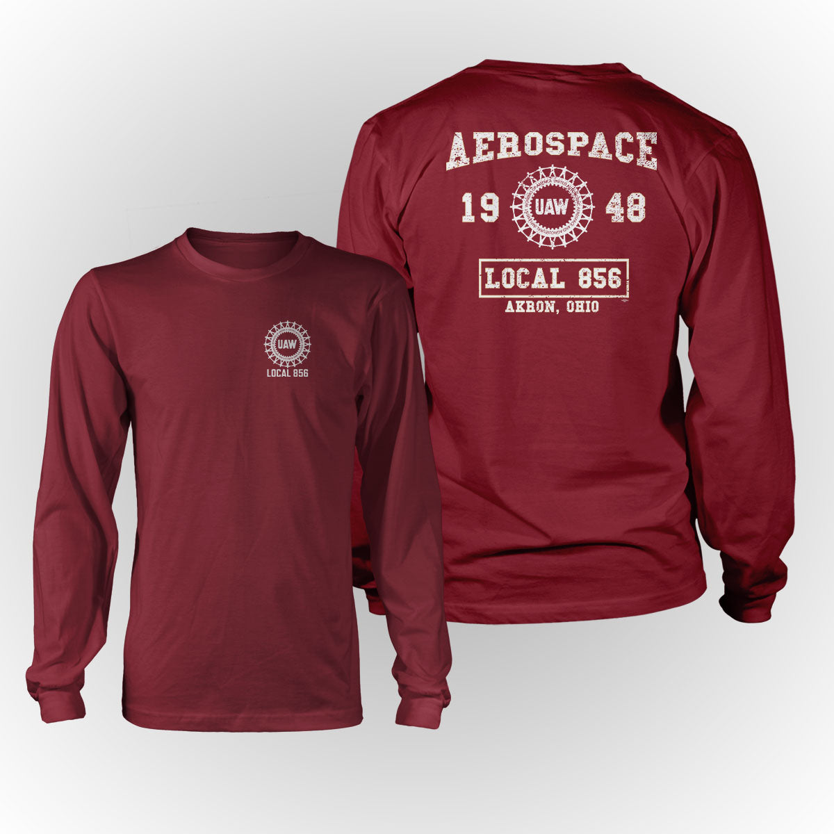 Collegiate Design UAW 856 Apparel - Red
