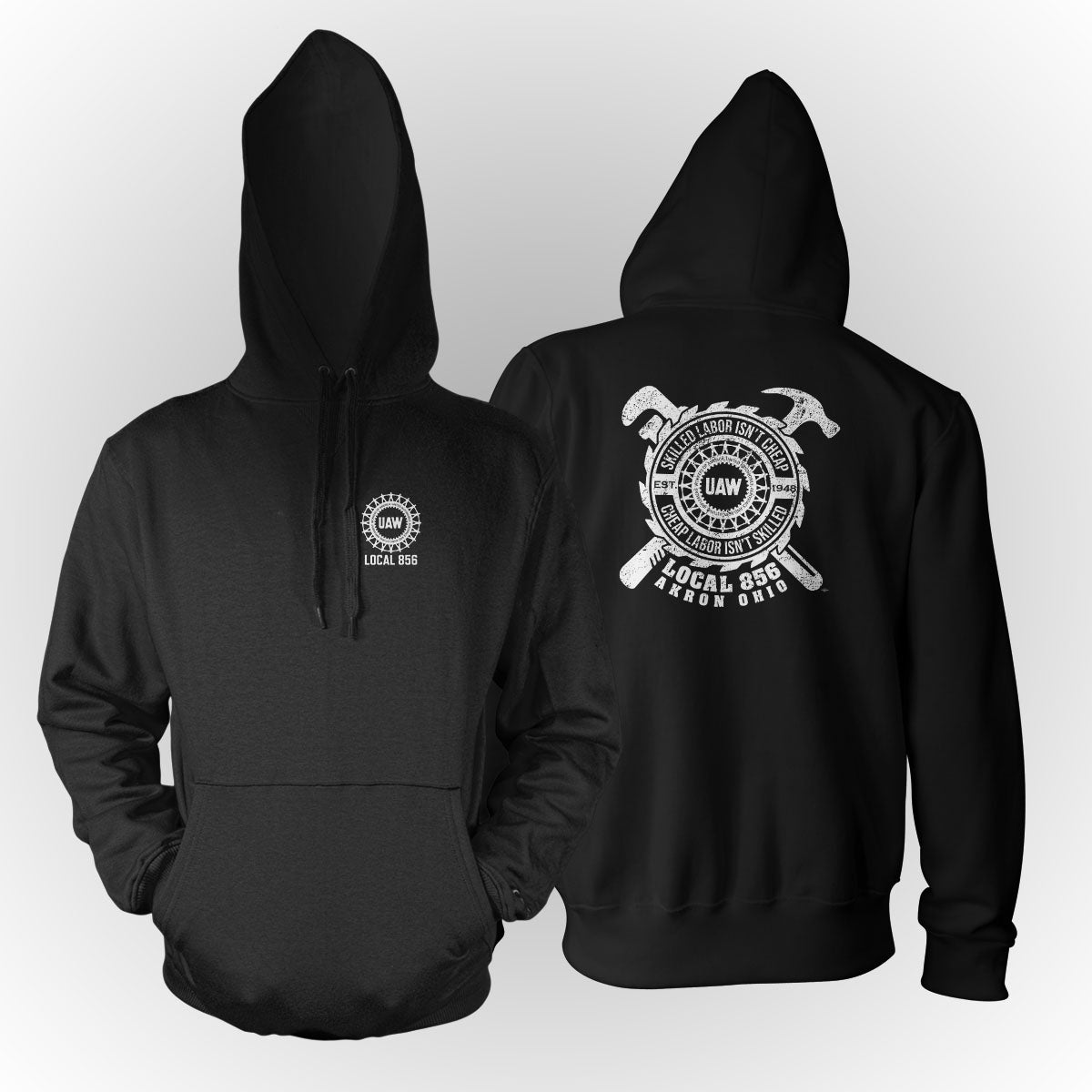 Skilled Trades UAW 856 Apparel - Black