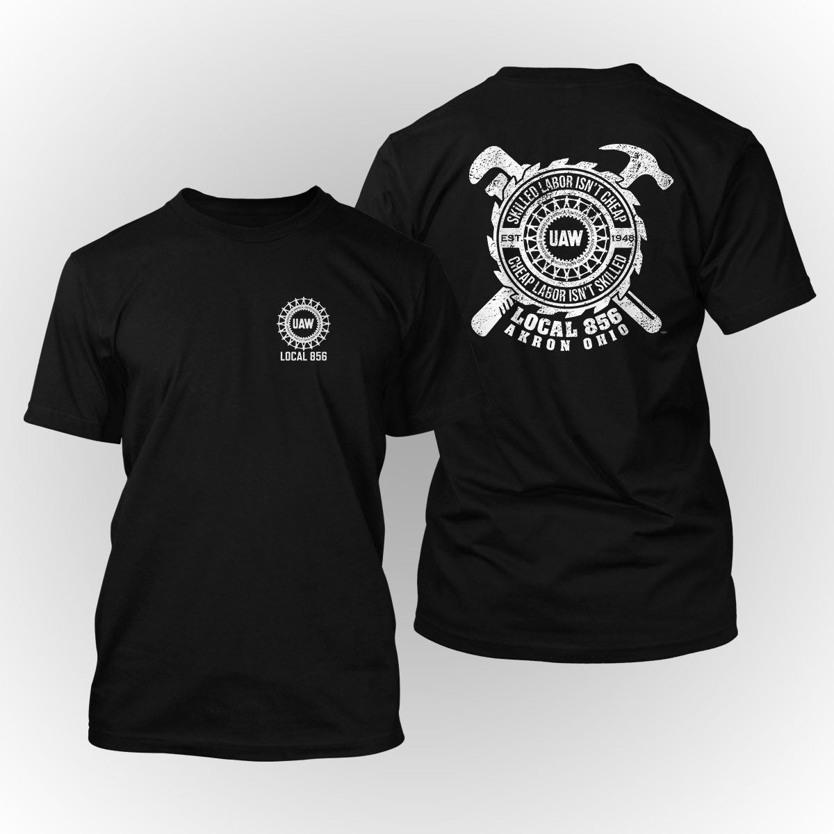 Skilled Trades UAW 856 Apparel - Black