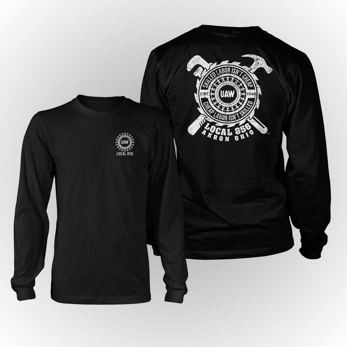 Skilled Trades UAW 856 Apparel - Black