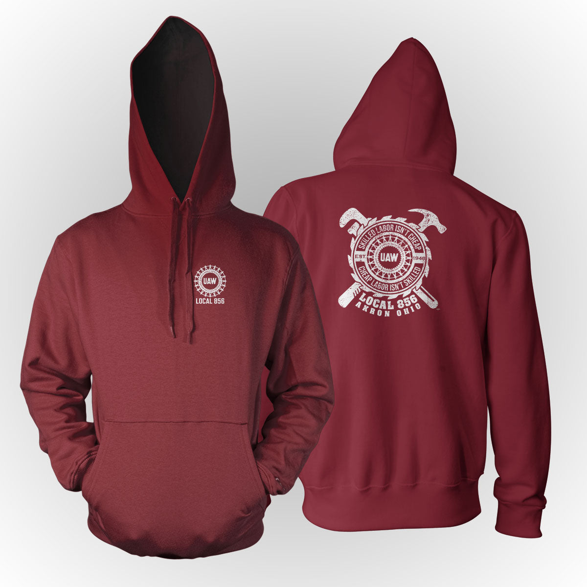 Skilled Trades UAW 856 Apparel - Red
