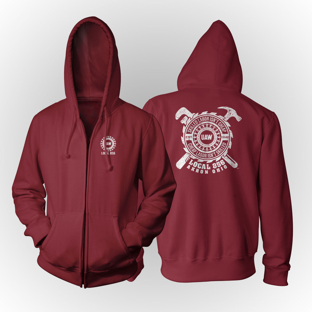 Skilled Trades UAW 856 Apparel - Red