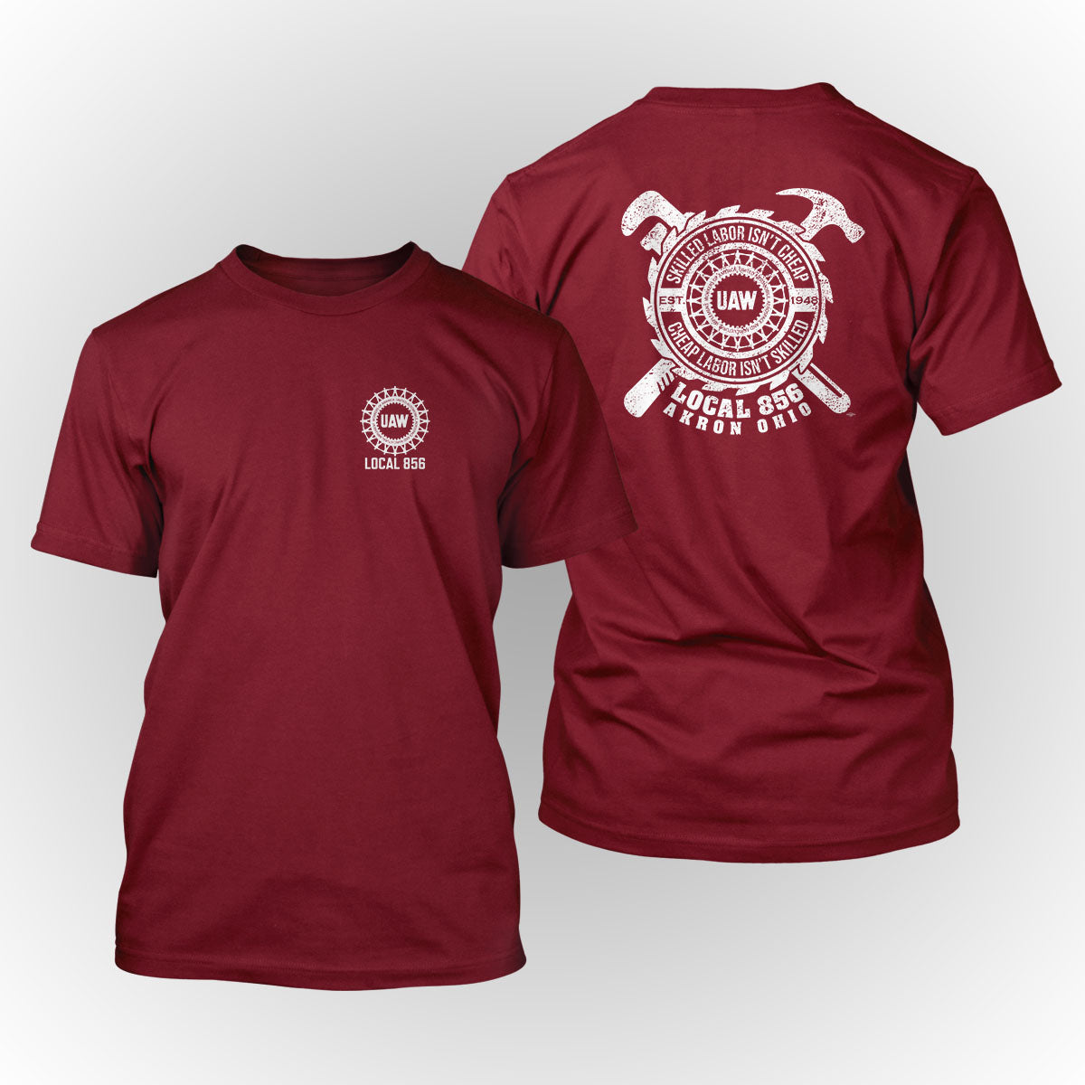 Skilled Trades UAW 856 Apparel - Red