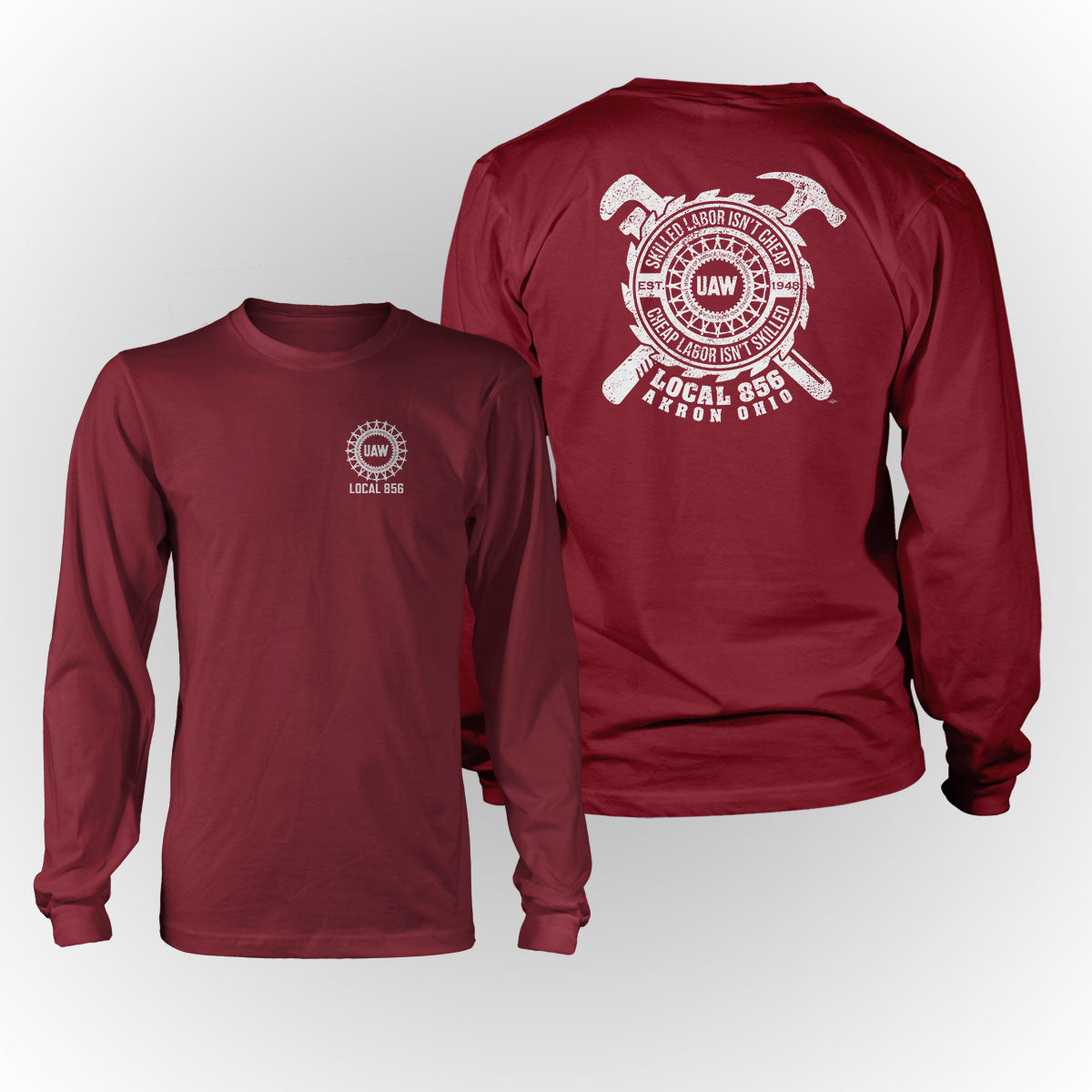 Skilled Trades UAW 856 Apparel - Red
