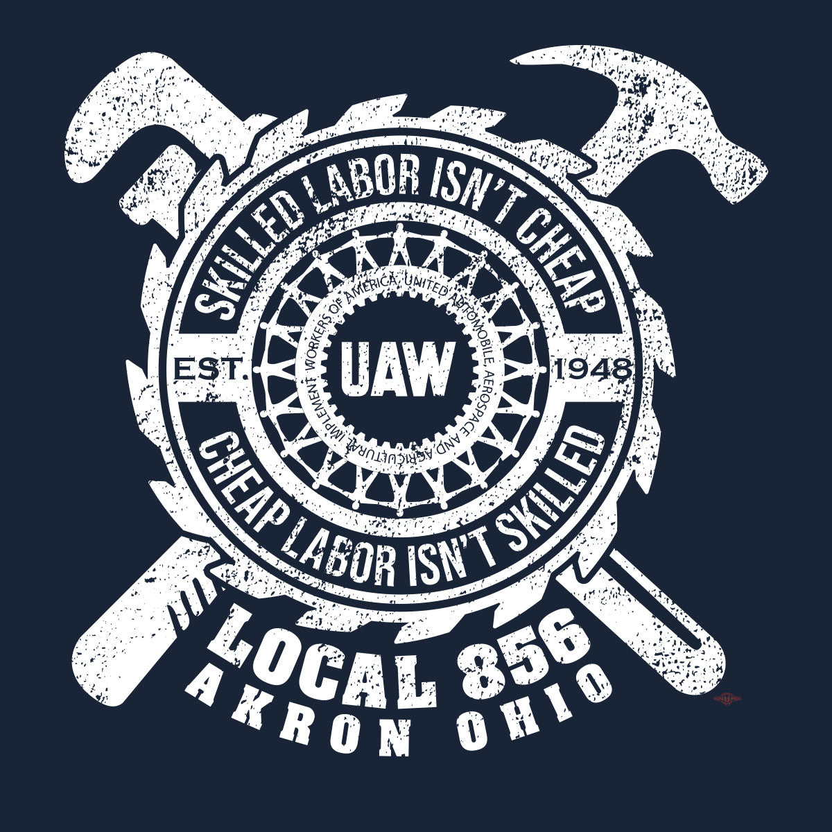 Skilled Trades UAW 856 Apparel - Navy
