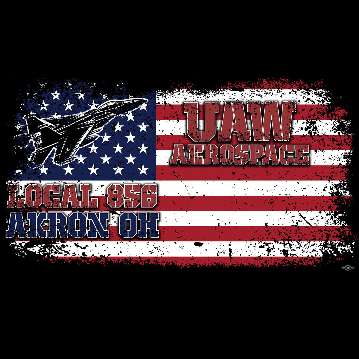 Fighter Jet UAW 856 Apparel - Black