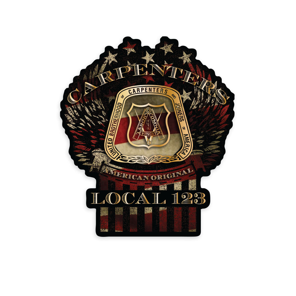 Carpenters - Winged America Decal