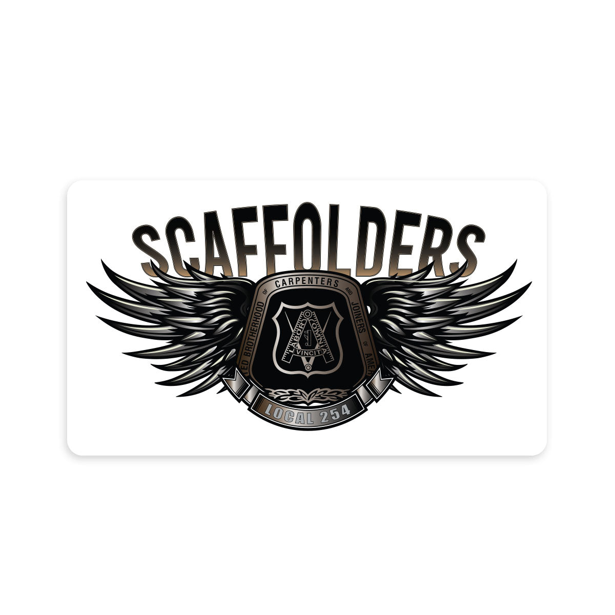 Scaffolder Steel Wings Decal