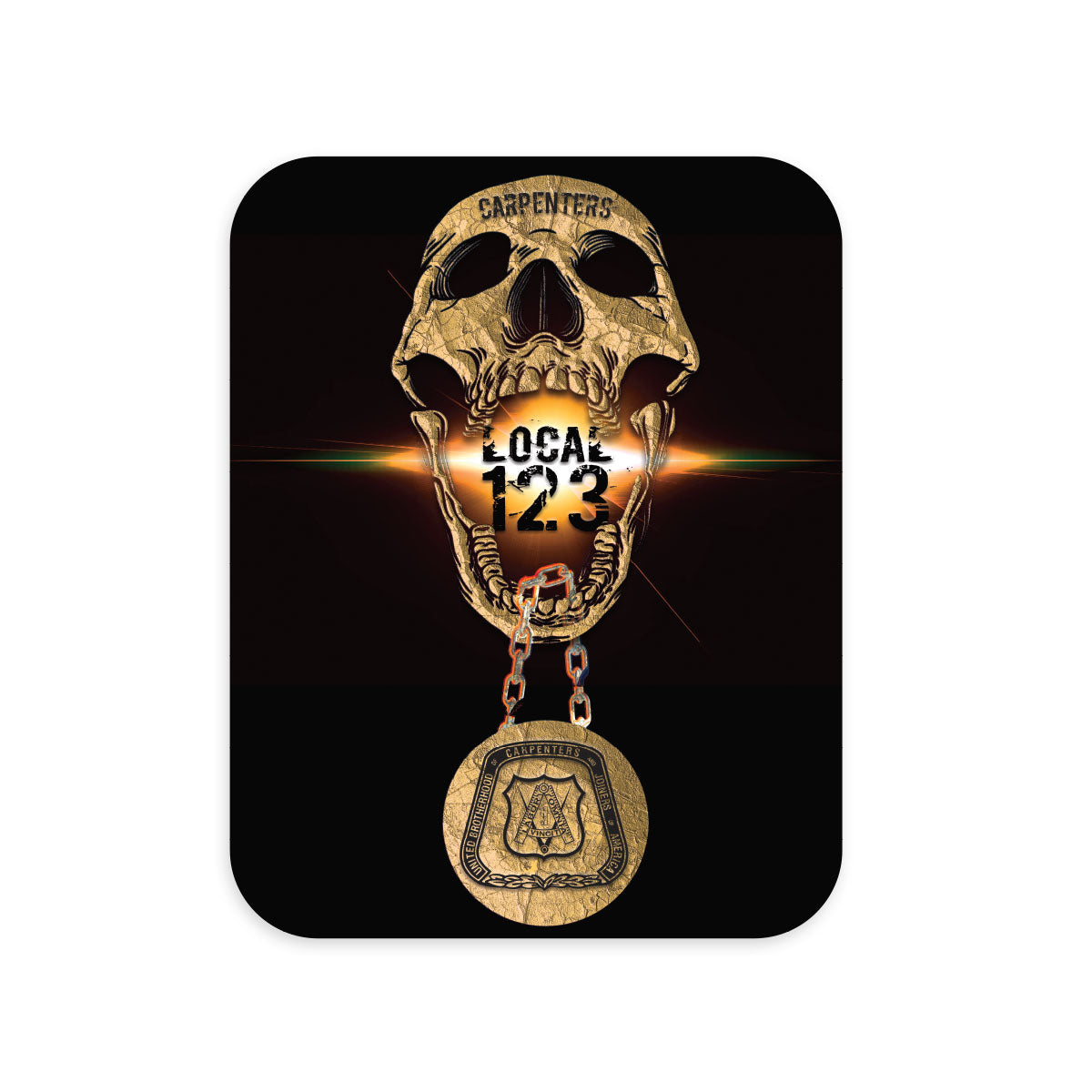 Carpenters - Skull Medallion Decal